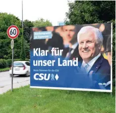  ??  ?? „Wesselmann“nennen sich die übergroßen Wahlplakat­e. Dieses steht an der Bürger meister Ackermann Straße.