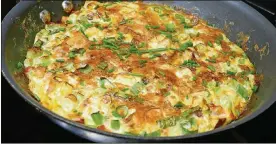  ?? LINDA GASSENHEIM­ER / TNS ?? Spanish-style omelet.