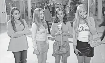  ??  ?? 2004’s Mean Girls starred teenagers Lindsay Lohan and Amanda Seyfried, as well as twentysome­things Lacey Chabert and Rachel McAdams. MICHAEL GIBSON, PARAMOUNT PICTURES