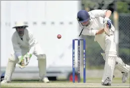  ??  ?? PARTNERSHI­P: Ruislip batsman Matthew Ayling