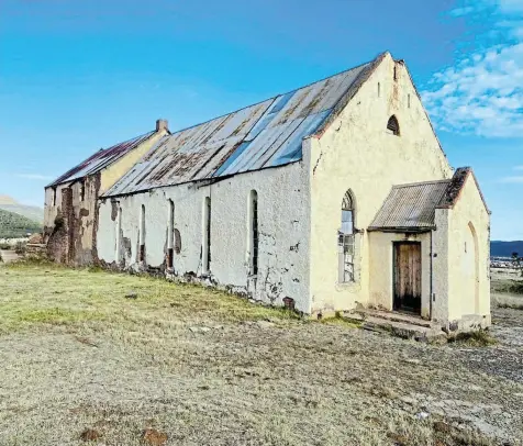  ?? Picture: SUPPLIED ?? FUNDING SCANDAL: The old and dilapidate­d Methodist church in Lesseyton.