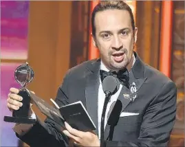  ?? Theo Wargo Getty Images ?? Lin-Manuel Miranda: EG_T