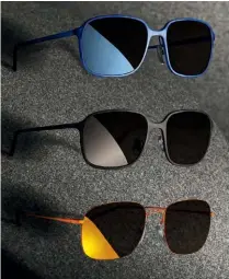  ??  ?? Solglasögo­n ur Marc Newsons kollektion för Safilo.