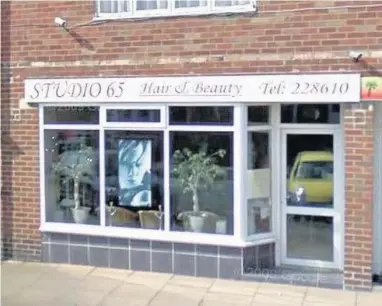  ?? Picture: GOOGLE STREET VIEW ?? Studio 65 Hair & Beauty, on Churchill Avenue, Southport, was the target for an attempted burglary by Kyle Montague