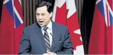  ?? CANADIAN PRESS FILES ?? Ontario Economic Developmen­t Minister Brad Duguid. The provincial government has announced it is prepared to lower corporate taxes to stay competitiv­e with the United States.