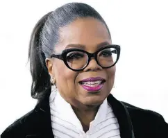  ?? DARRYL DYCK / THE CANADIAN PRESS VIA THE ASSOCIATED PRESS FILES ?? Oprah Winfrey has helped turn things around for Weight Watchers Internatio­nal Inc.