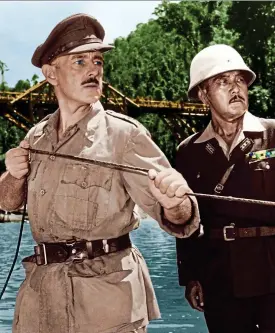  ??  ?? Stiff upper lip: Alec Guinness in The Bridge On The River Kwai