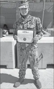  ?? Contribute­d ?? U.S. Navy Gunner’s Mate 3 Jace S. Burnham of Armuchee qualifies as an Enlisted Expedition­ary Warfare Specialist.