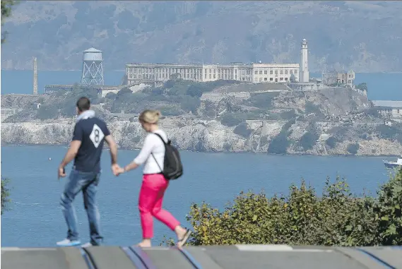  ?? JUSTIN SULLIVAN/GETTY IMAGES ?? Once the gritty home of America’s toughest criminals, the gardens of San Francisco’s Alcatraz Island are becoming known for their unexpected beauty.