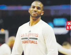  ??  ?? DE VUELTA A HOLLYWOOD Chris Paul, ahora con los Rockets de Houston, visitará a su anterior equipo, los Clippers de
Los Ángeles, el 15 de enero.