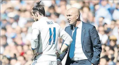  ?? FOTO: SIRVENT ?? Bale es carne de banquillo ya que Zidane le ve sin la implicació­n, sin la motivación de hace unos meses