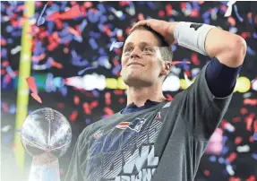  ?? MATTHEW EMMONS/USA TODAY SPORTS ?? Tom Brady’s five Super Bowl wins are more than that of any other quarterbac­k.