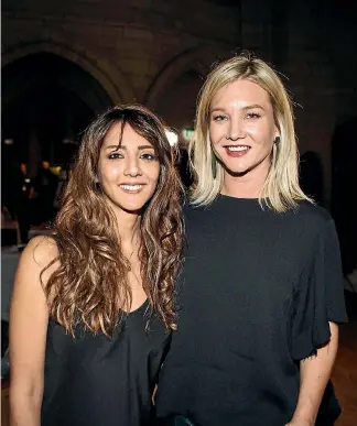  ?? ABIGAIL DOUGHERTY/STUFF ?? Green candidates Golriz Ghahraman and Hayley Holt put on a brave face at St Matthew-in-the-City.