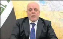  ?? PICTURE: REUTERS ?? Iraq’s Prime Minister Haiber al-Abadi announces the start of an offensive to retake the western side of Mosul.