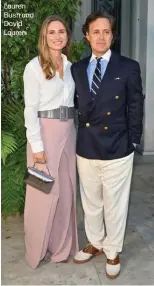  ?? ?? Lauren Bush and David Lauren