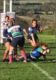  ??  ?? Eimear Hickey scoring a try.