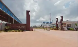  ?? — AFP ?? This picture taken in Kendawanga­n, West Kalimantan on Borneo island shows a smelter Alumina refinery of PT. An overhaul of Indonesian mining rules has sparked fresh concern for investors in a sector long plagued by uncertaint­y and triggered a fierce...