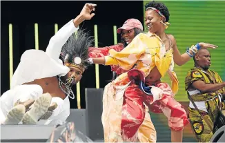  ?? Picture: KEVIN MAZUR/GETTY IMAGES ?? STEALING THE SHOW: American performer Usher nails his dance moves during the Global Citizen Festival: Mandela 100 at FNB Stadium in Soweto on Sunday. Some of the world’s biggest musicians performed at the event