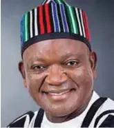  ??  ?? Ortom...a promise keeping governor