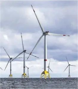  ?? Europa Press ?? Proyecto de parque eólico marino de Iberdrola en el mar Báltico.