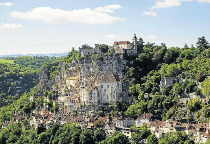  ?? Picture: GREATSTOCK/MASTERFILE ?? LIME TIME: The architectu­ral feat of Rocamadour, clinging to the limestone cliffs, is the second-most visited site in France