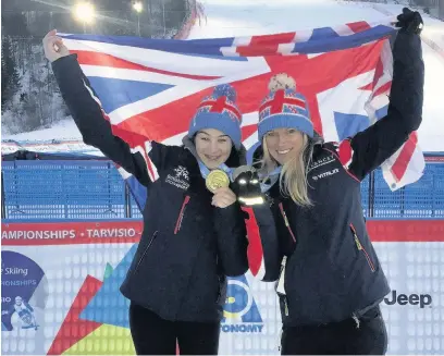  ??  ?? Menna Fitzpatric­k and Jennifer Kehoe will be targeting another medal finish at PyeongChan­g