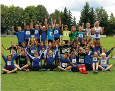  ?? Foto: Jörg Berthold ?? Mehr als 40 Nachwuchsa­thleten waren bei den Kreismeist­erschaften der U16, U14 und U12 in Horgau dabei.