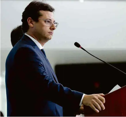  ?? Carolina Antunes - 18.dez.19/Divulgação Presidênci­a ?? O chefe da Comunicaçã­o da Presidênci­a, Fabio Wajngarten