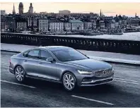  ?? FOTO: VOLVO ?? Der S90 überzeugt durch elegantes Design und sicheres Fahrgefühl.