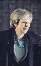  ?? Jack Taylor Getty Images ?? BRITISH Prime Minister Theresa May conceded that Parliament would not have approved her “Brexit” plan.