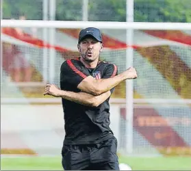  ?? FOTO: SIRVENT ?? Simeone, ilusionado por participar en la Audi Cup con Nápoles, Bayern y Liverpool