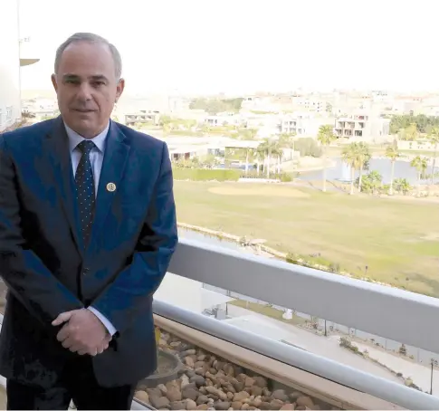  ?? (Reuters) ?? ENERGY MINISTER Yuval Steinitz in Cairo on January 14. This was his first state visit to Egypt since the Arab Spring in 2011.