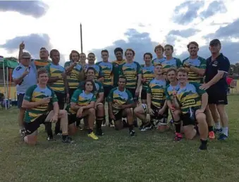  ?? PHOTO: DOWNS RUGBY LIMITED ?? WINNERS: The victorious Darling Downs Colts team