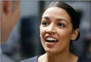  ?? MARK LENNIHAN — ASSOCIATED PRESS ?? Alexandria Ocasio-Cortez speaks to the media in New York last week.