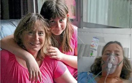  ?? EMMA JAMES/FAIRFAX NZ ?? Susan Dromgool and her daughter Zoe, 11. She was in a coma for two weeks after getting legionnair­es’ disease from succulent potting mix. Susan Dromgool