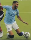  ??  ?? Riyad Mahrez was injured against Bayern Munich