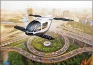  ?? LOS ANGELES TIMES ?? The key for flying cars is to spend enough time in the air — and carry enough passengers — to justify the emissions produced during takeoff and landing.