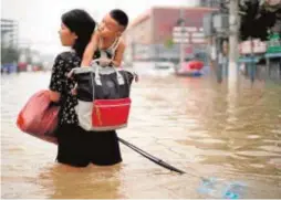  ?? // REUTERS ?? Inundacion­es en la provincia china de Henan