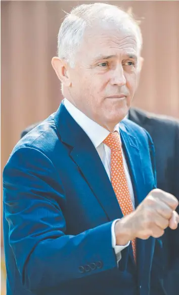  ?? Picture: RICHARD DOBSON ?? FIGHT ON: Malcolm Turnbull has lost 30 Newspolls in a row.