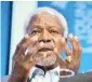  ??  ?? KOFI ANNAN