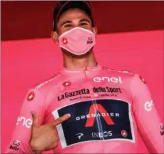  ?? FOTO: LUCA BETTINI/AFP/ RITZAU SCANPIX ?? Det italienske tempofænom­en Filippo Ganna vandt 1. etape af Giro d’Italia.