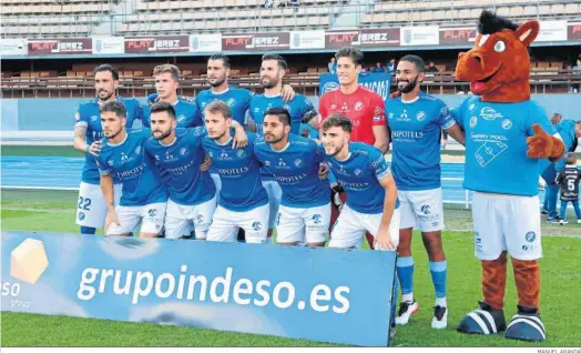  ?? MANUEL ARANDA ?? Once que presentó el Xerez DFC el domingo y que perdió frente al Cartagena B en Chapín.