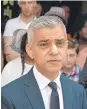  ??  ?? Mayor of London Sadiq Khan.