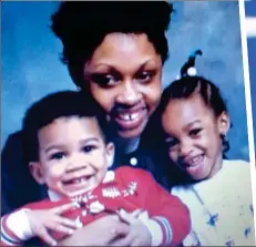  ?? INSTAGRAM ?? Mummy’s boy: a young Anthony (left) with his sister and mum Yeta, who still lives with her son and is known as the boss of the Joshua family