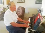  ?? BILL RETTEW JR. – DIGITAL FIRST MEDIA ?? Former West Chester doctor Robert Poole III tickles the ivories with hands that delivered more than 500 babies.