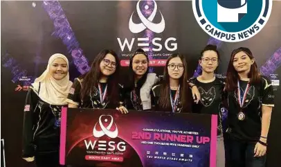 ??  ?? The Sphynx team represente­d the country and won third place at the World Electronic Sports Games Southeast Asia.
