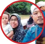  ??  ?? MOHAMMAD Hakimi bersama Nurul Atiqah dan As Sayyidah Sumayyah menaiki bot untuk berdakwah di Ulu Tembeling, Pahang.