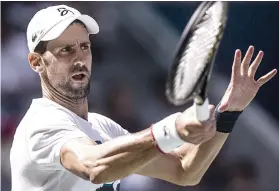  ?? AP FOTO ?? IMPRESSIVE NUMBER. Novak Djokovic has won 33 of his last 34 Grand Slam matches.