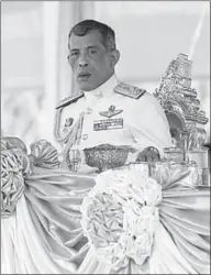  ??  ?? Maha Vajiralong­korn who took power from his father the muchloved former king of Thailand. (Photo: Southeast Asia Globe)