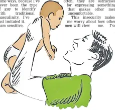  ??  ?? There are beautiful moments in child care but there are also brutal days when you want to lie in a dark room and cry because you feel so overwhelme­d.